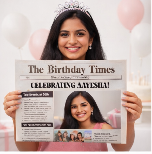 The Birthday Times – Personalised Photo Edition