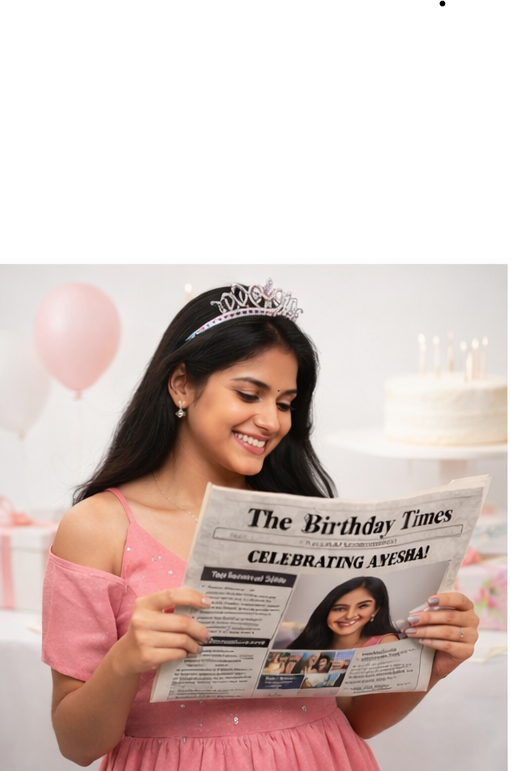 The Birthday Times – Personalised Photo Edition