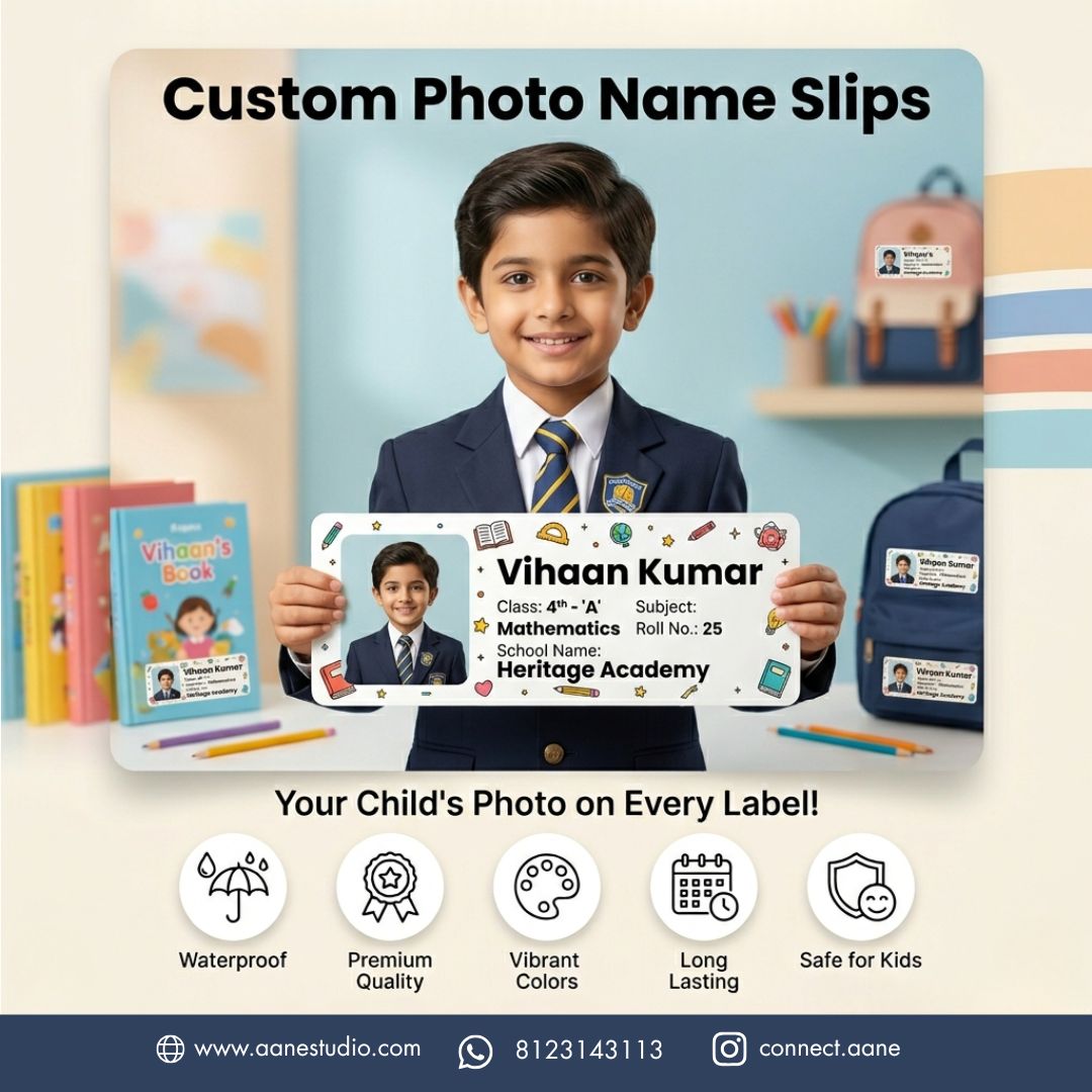 Custom Photo Name Slips