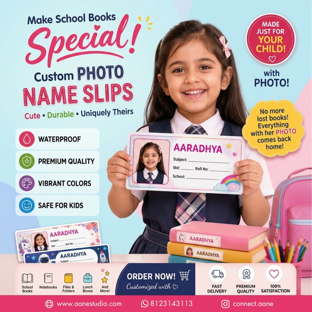 Custom Photo Name Slips