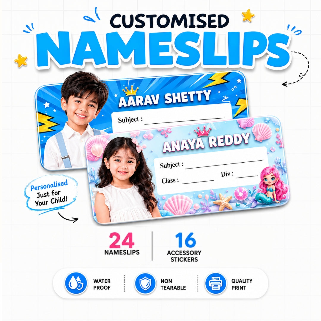 Custom Photo Name Slips