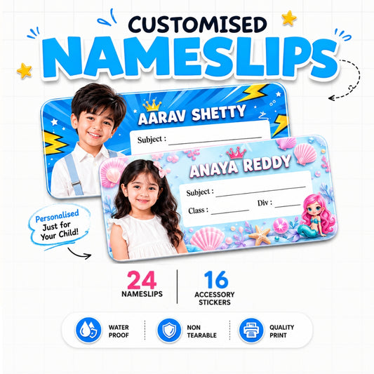 Custom Photo Name Slips