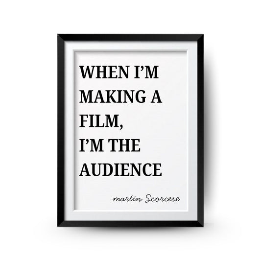 Filmmaker Quote Art