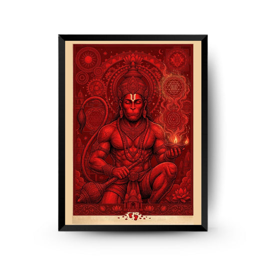 Lord Hanuman – Spiritual Digital Art work
