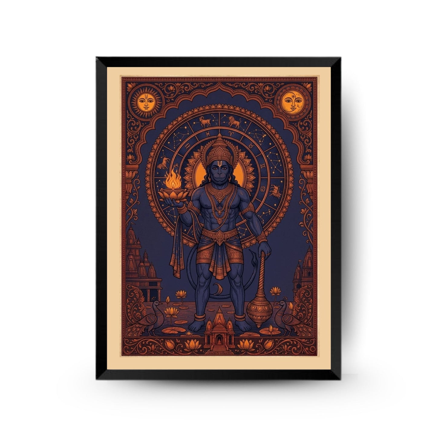 Lord Hanuman Digital wall Art