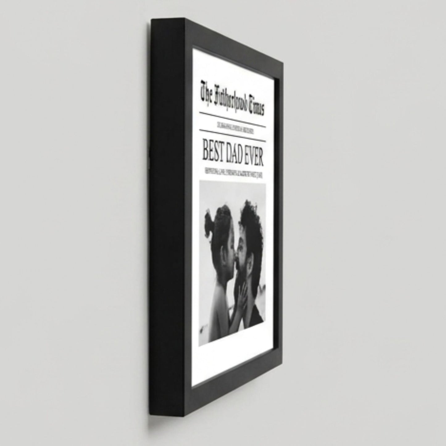 The Fatherhood Times - Personalized Newspaper Frame