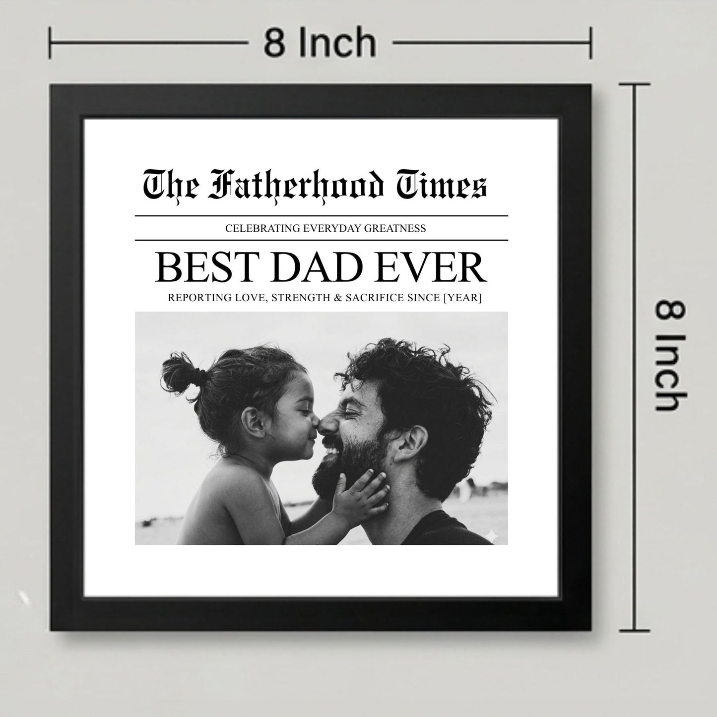 The Fatherhood Times - Personalized Newspaper Frame